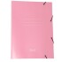 CARPETA DALI CON ELASTICO TAMAÑO OFICIO COLORES PASTELES COLOR ROSADO