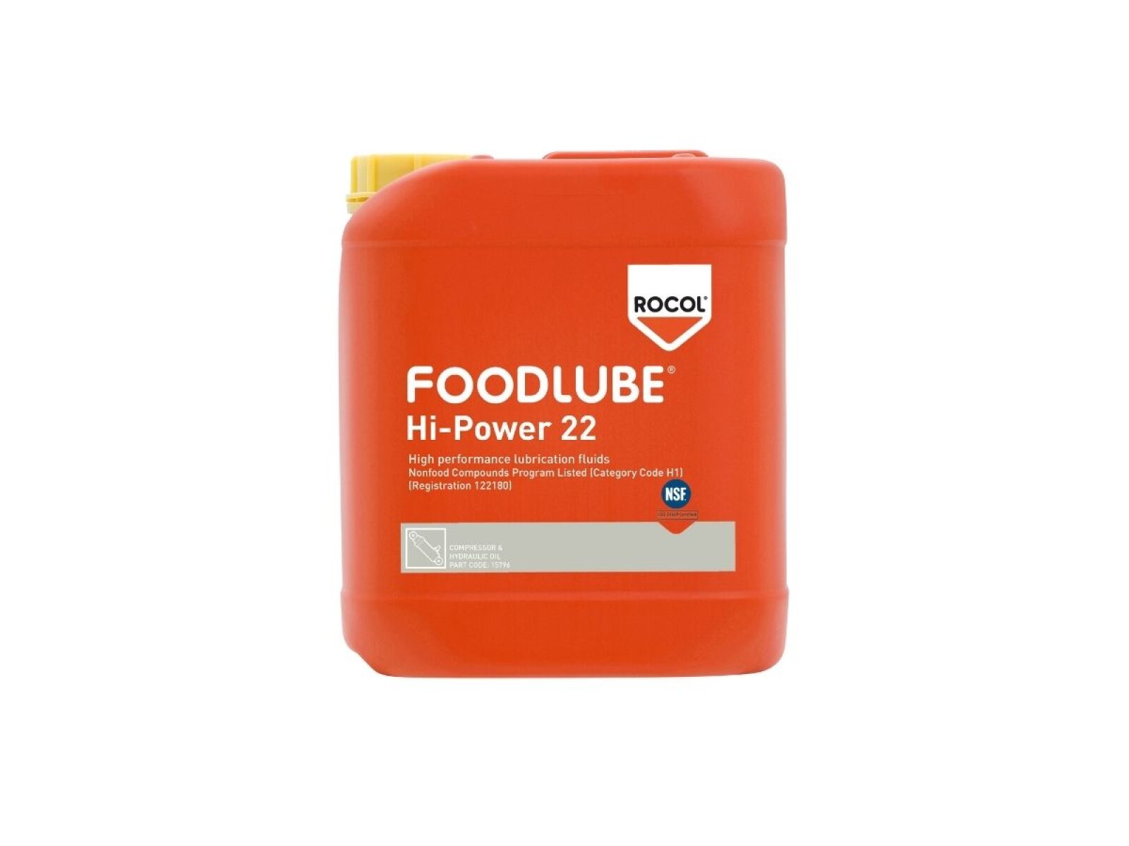 Aceite Hidraulico Sintetico de Base PAO con una Viscosidad ISO VG 22 FOODLUBE HI POWER 22 1L 