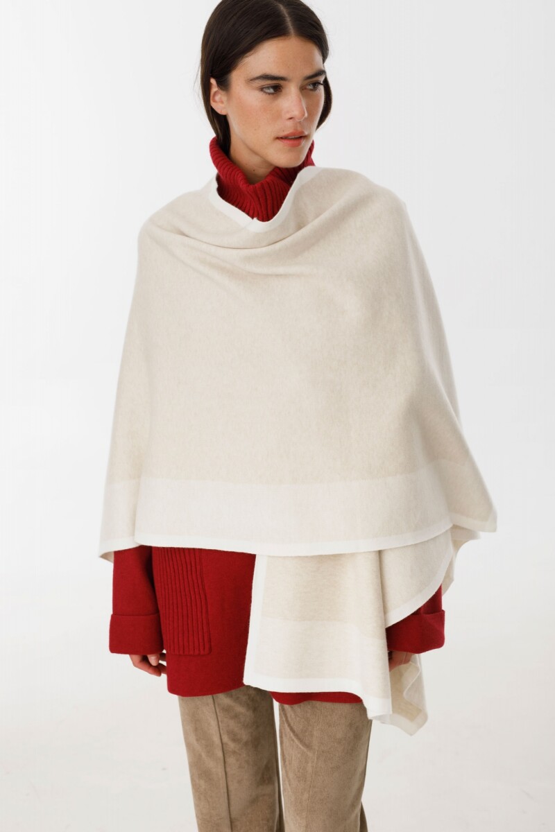 Ruana Line Beige/Crudo