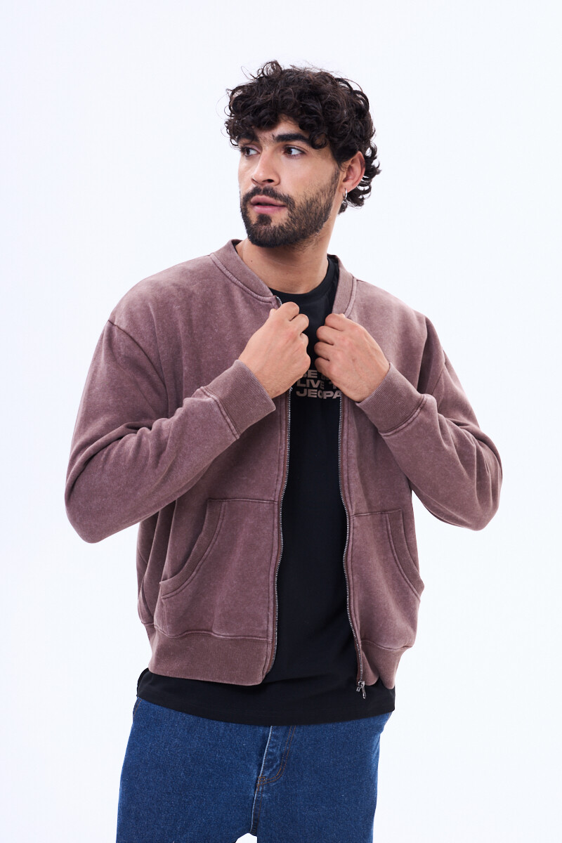 Campera de felpa Valladolid Marrón