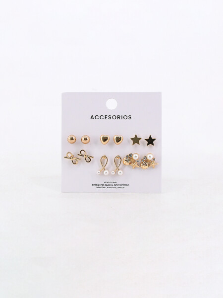 CARAVANAS SET X 6 DORADO