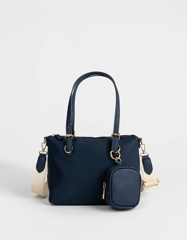 City Sport Cartera City Con Pouch - Azul Medio