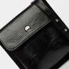 Mini Bag Liana En Cuero Print Lagarto Negro