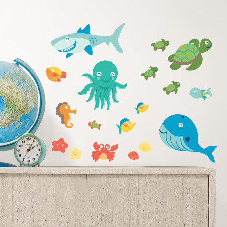 WALLPOPS SEA LIFE WALL STICKERS N/A
