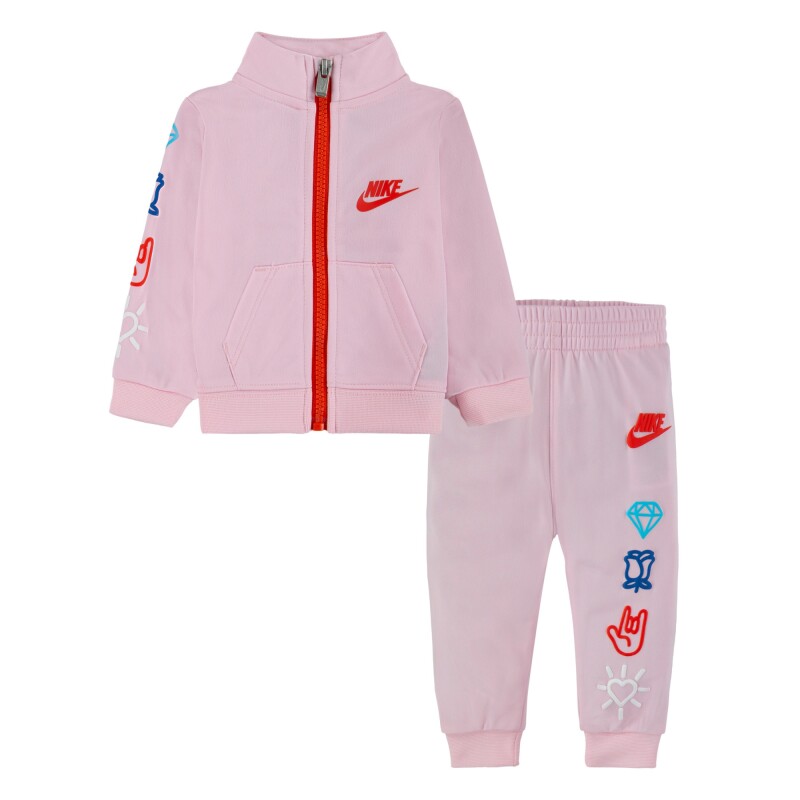 NKG XO SWOOSH TRICOT SET Rosado