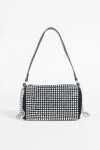Cartera de fiesta tubo plateado