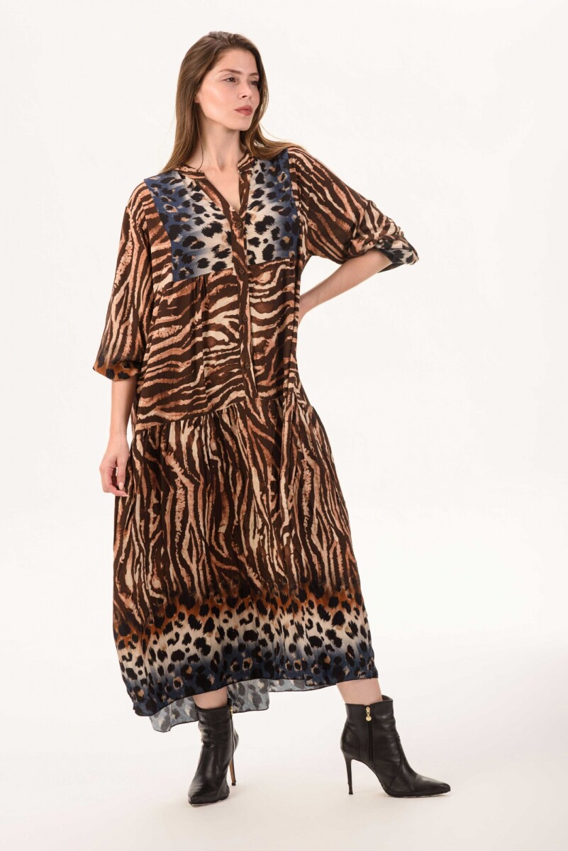 Vestido Asti - chocolate 