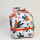 Lunchera Estampada Blanco con naranja