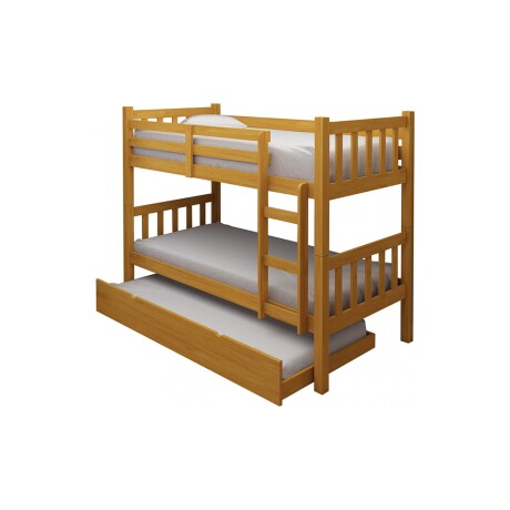 TRICAMA CUCHETA 1 PLAZA MDF-Y-PINO MARRON B102