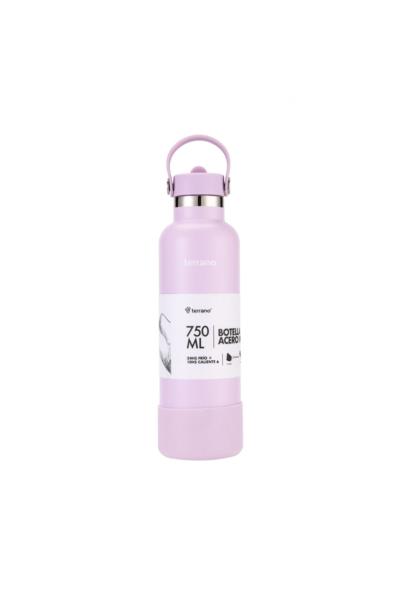 BOTELLA TERRANO 750ML PICO + BOTA LILA