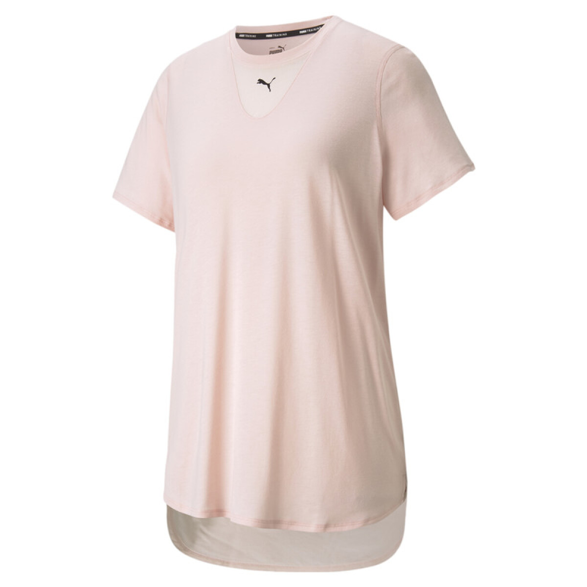 Train Mesh Short Sleeve Tee 52103236 - Rosa 