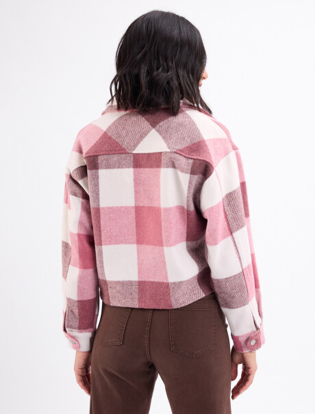 Sobrecamisa a cuadros Rose rosado