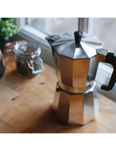 CAFETERA ITALIANA ALUMINIO 300ML 6T PLATA VARENNA CAFETERA ITALIANA ALUMINIO 300ML 6T PLATA VARENNA