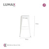 Taburete Tolix Hogar Pub Muebles Blanco