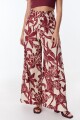 Pantalon Flor Flores Bordeaux