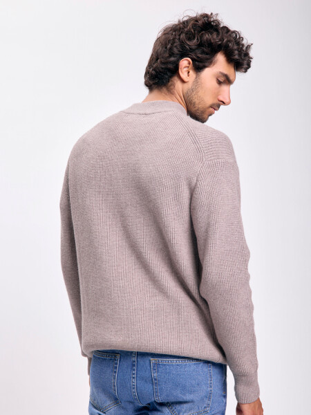 Buzo punto Taupe