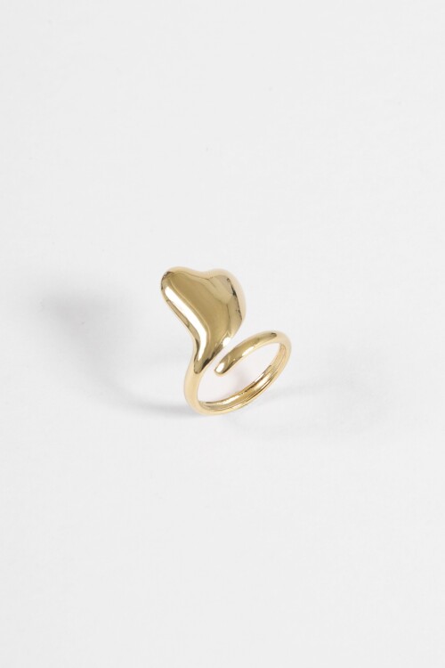 Anillo acero cora ajustable dorado