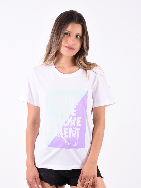 REMERA MOVEMENT BLANCO