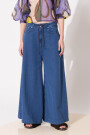 JEANS WIDE AIR BLUE Azul