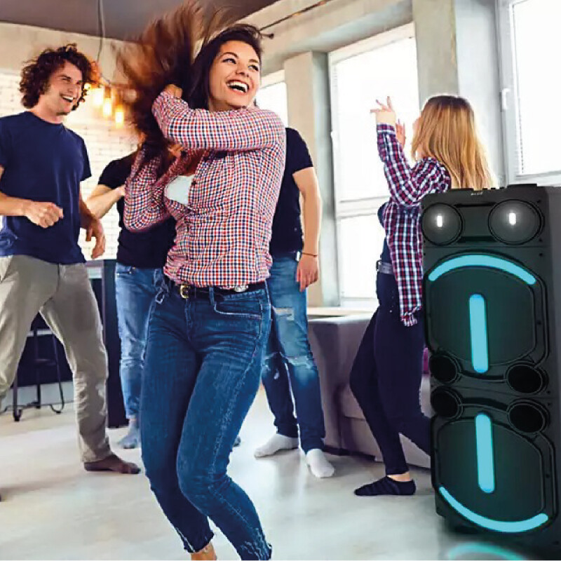 Torre de Sonido Bluetooth Philips Con luces y Radio Torre de Sonido Bluetooth Philips Con luces y Radio