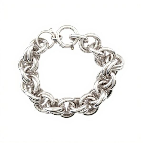 Pulsera Garibaldi doble aro-Plata 925-Sin piedra-PU3768 sinpiedra