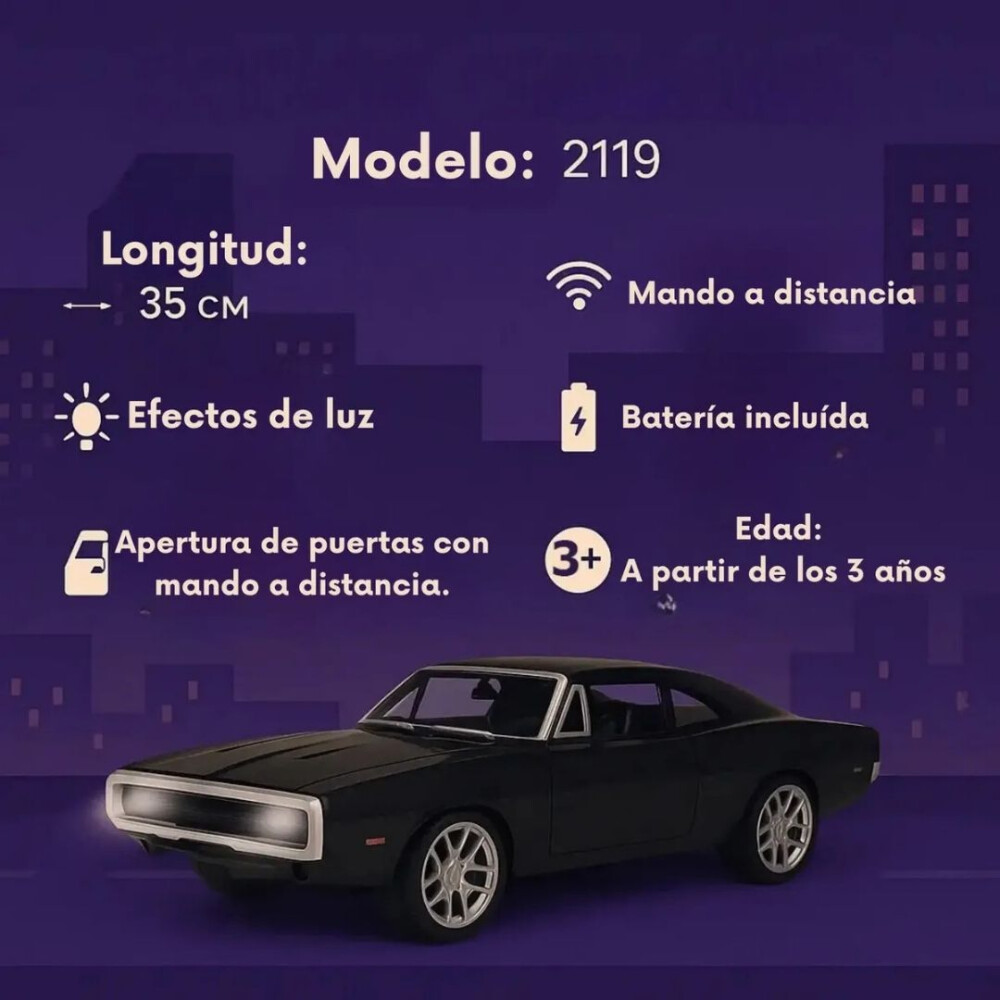 Auto Furioso Dodge Charger Rc Auto Furioso Dodge Charger Rc