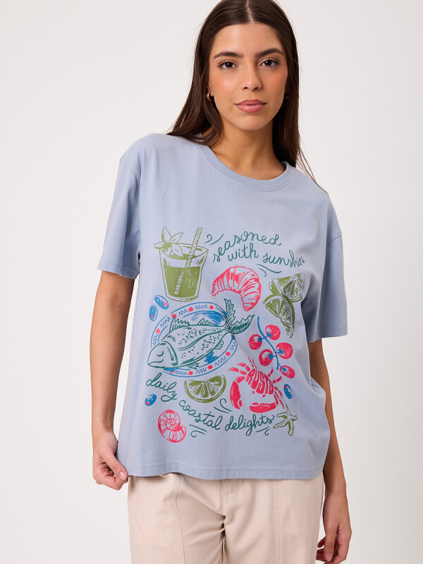 T-SHIRT NANI RUSTY Celeste