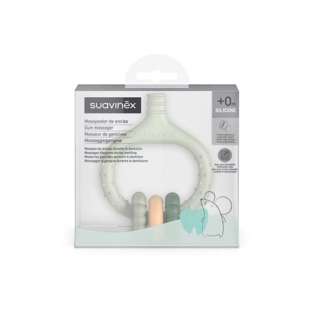 Pre-Cepillo Masajeador Encías Bebé +0m Silicona Ligero Suave Verde