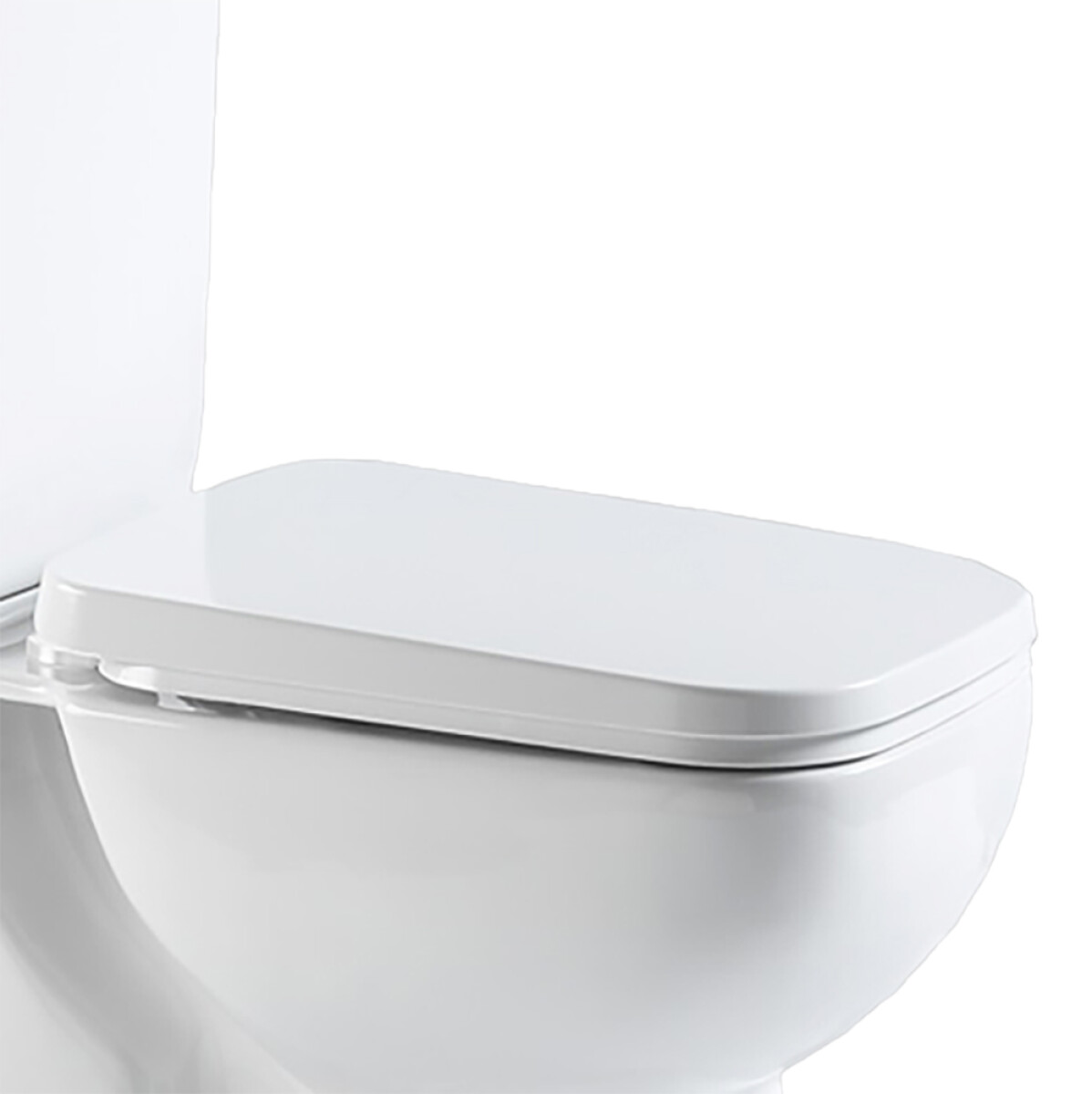 Tapa Pvc Para Inodoro Modelo Quena Blanco / Caída Lenta 