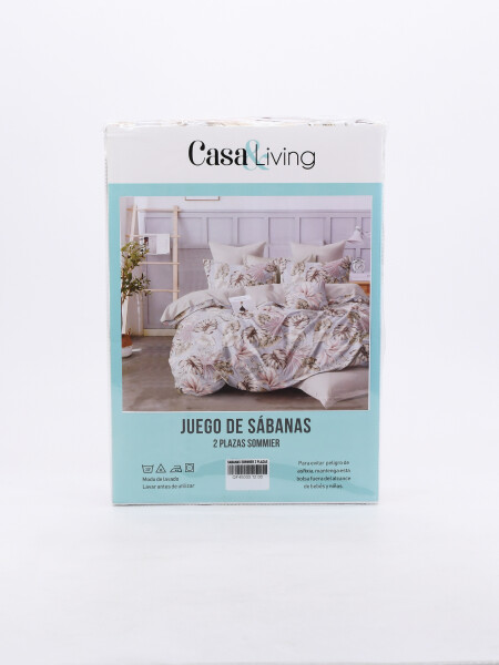 SABANAS SOMMIER 2 PLAZAS BEIGE