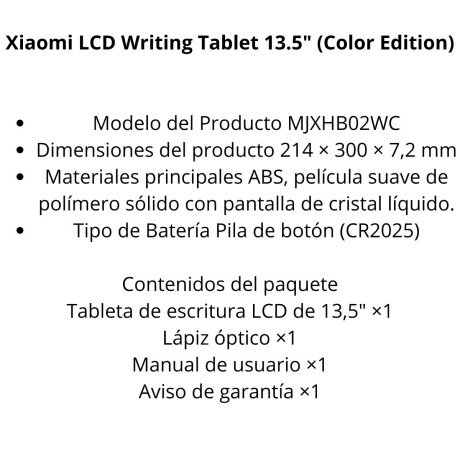 Tableta LCD Xiaomi color 13.5 V01