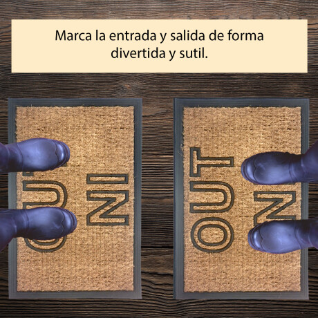 Alfombra Puerta Entrada Felpudo Coco Goma 40X60 In/out