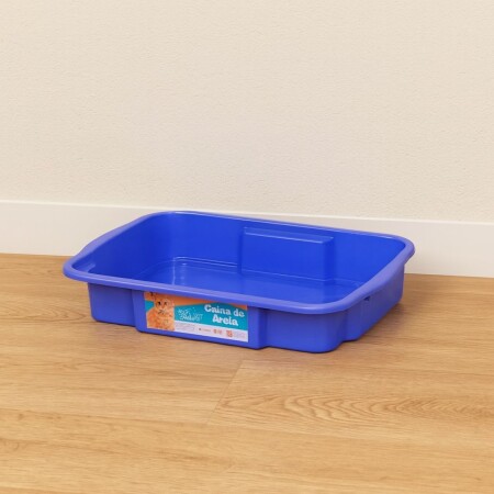 BANDEJA SANITARIA PARA MASCOTA 10 LITROS AZUL