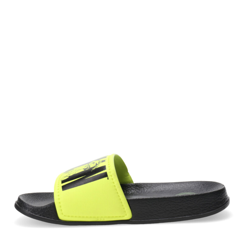Sandalias Infantiles Batman Negro - Amarillo