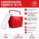 Conservadora térmica 18 lts ROJO