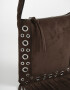Bandoleras Bandolera Suede Flecos - Marron Chocolate