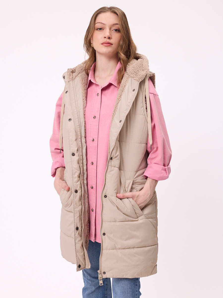 CHALECO DINLO RUSTY - Beige 