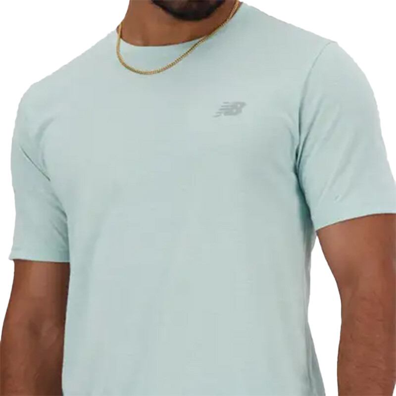 Remera New Balance Heathertech Azul