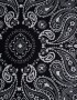 Pañuelos Raso Boho Pañuelo Paisley Negro - Negro