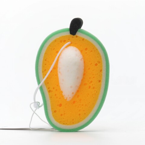 ESPONJA DE BAÑO CON FORMA DE MANGO ESPONJA DE BAÑO CON FORMA DE MANGO