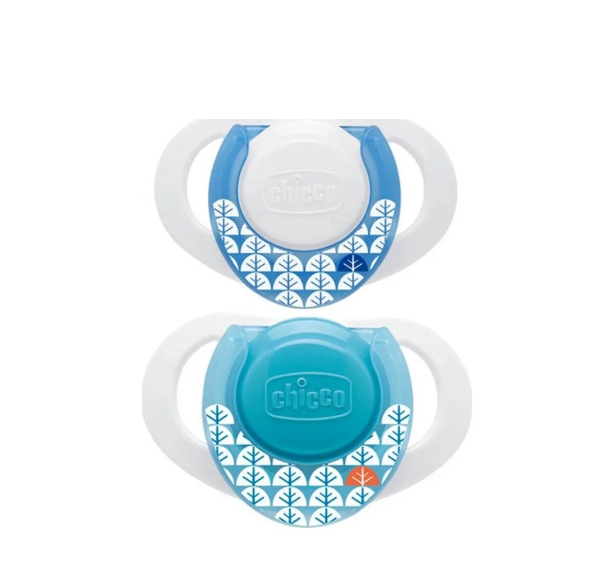 Set x2 chupetes chicco 0 a 6m - celeste 