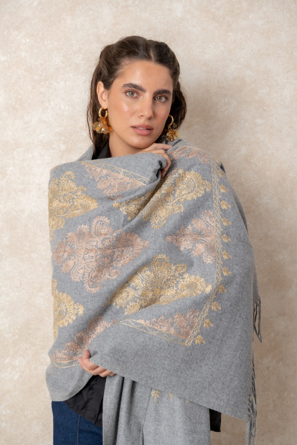 PASHMINA SIBILA Gris