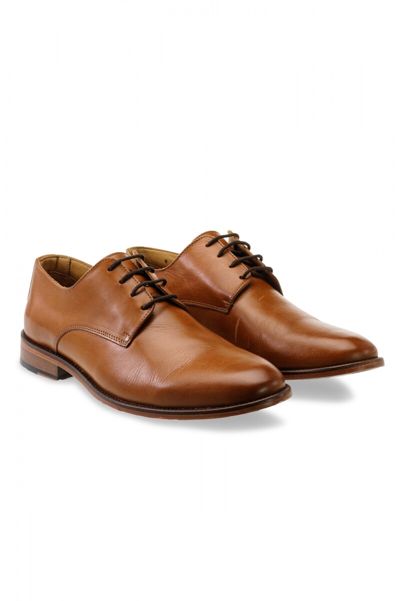 Zapato Suela Cuero Premiun CONHAQUE
