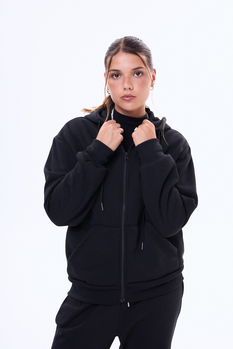 Buzo felpa Futrono Negro