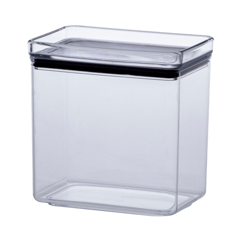 Pote hermético Lumini rectangular alto 1300 cc TRANSPARENTE