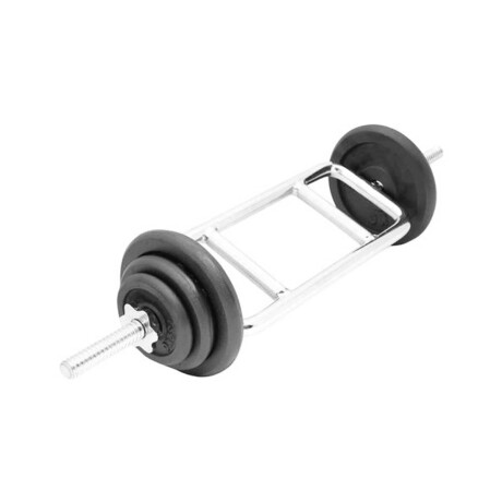 Barra Romana Maciza Cromada C/rosca Para Triceps Pesas Nº1 ! Fit013204