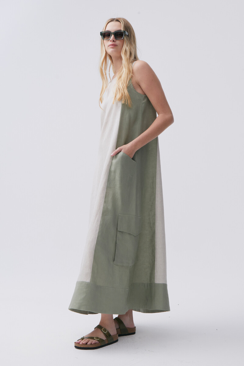 Vestido Safari - Beige 