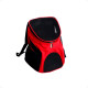 Mochila Bolsa Transportadora De Malla Mascotas Perros Gatos Talle S Rojo