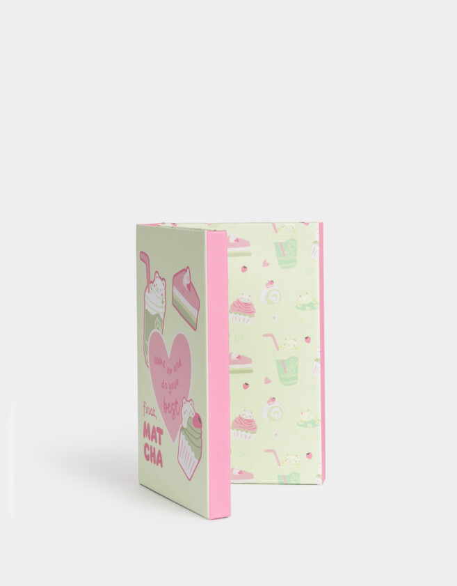Anotadores Cuadernos y Memos Foodie Set De Notas Adhesivas "matcha Girly" - Combinacion Multicolor