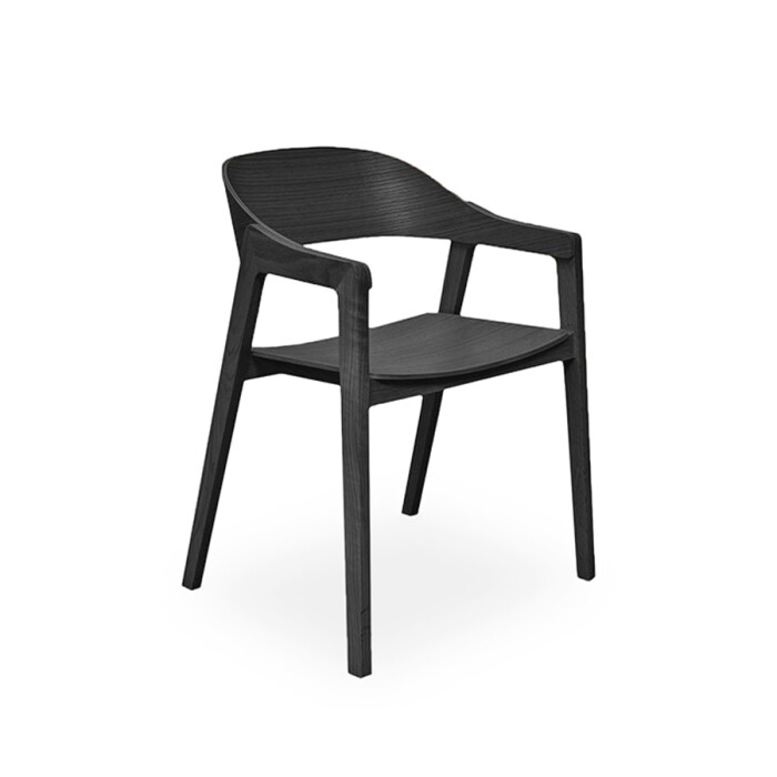 Silla Oslo Brazos Black